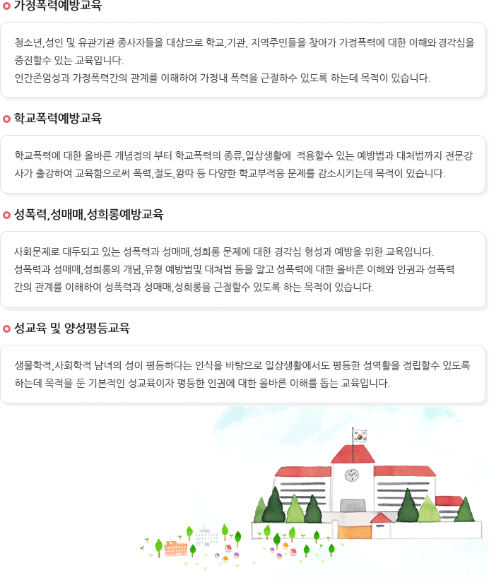 폭력예방교육사업